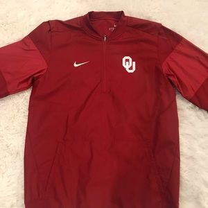 OKLAHOMA SOONERS NIKE STORM-FIT PULL OVER